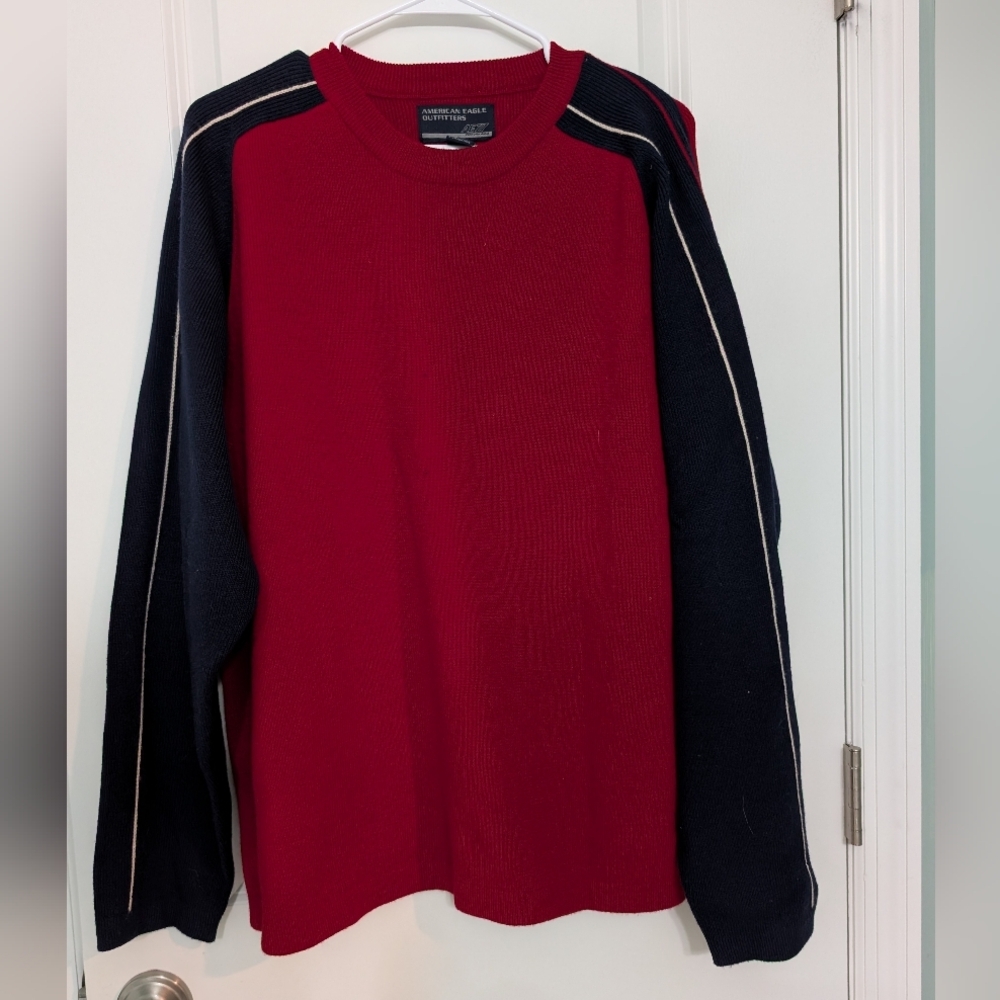Vintage, Men's Size‎ XL, American Eagle Wool Sweater, Y2K